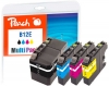 320064 - Paquete combinado  de Peach compatible con LC-12E Brother